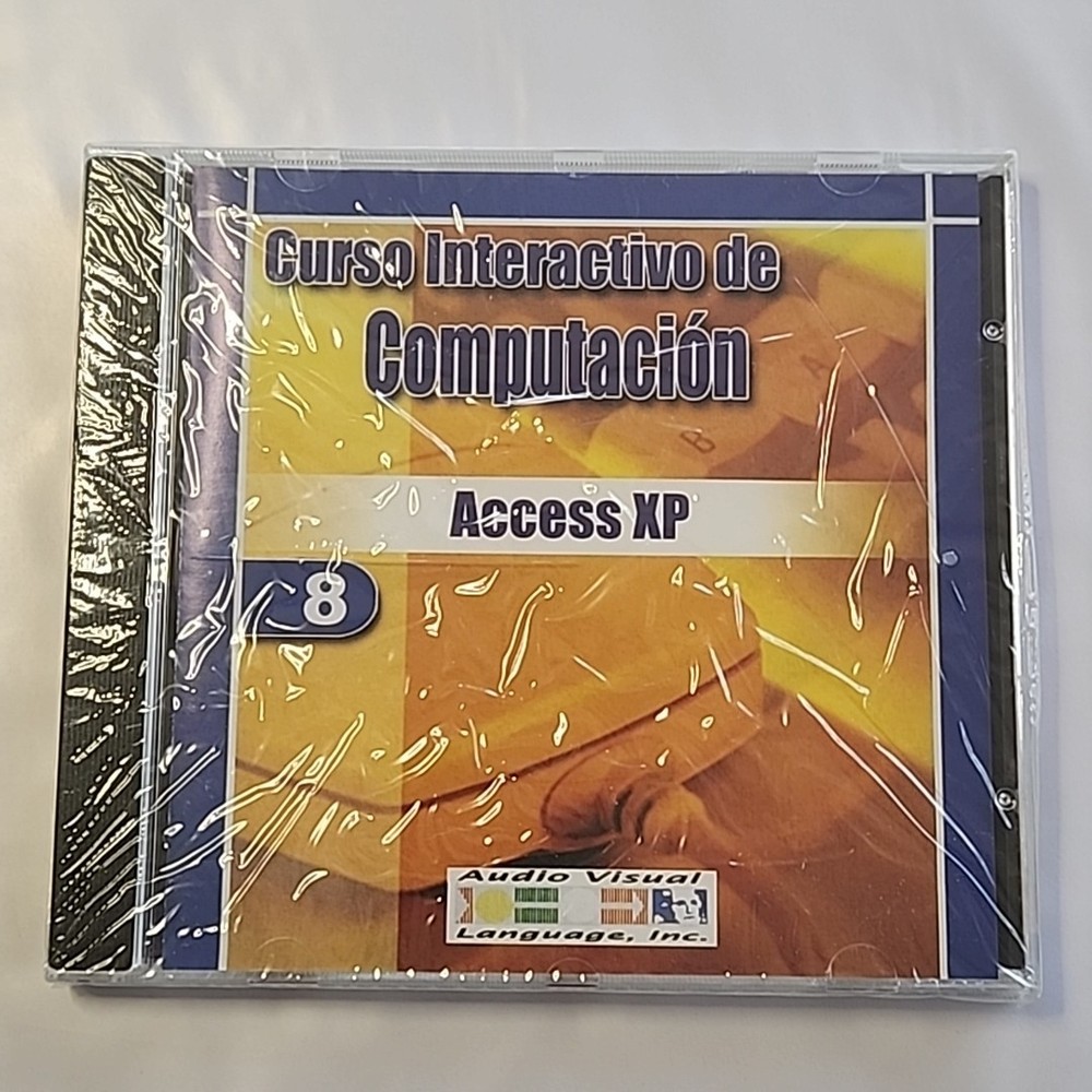 New Sealed Curso Interactivo de Access #8 Frontpage Audio Video Language PC CD