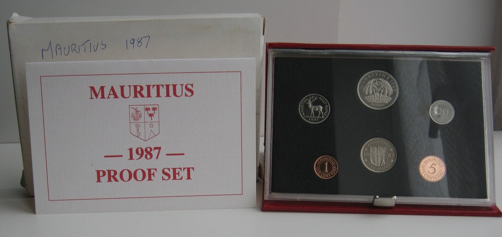 1987 Mauritius Proof Coin Set