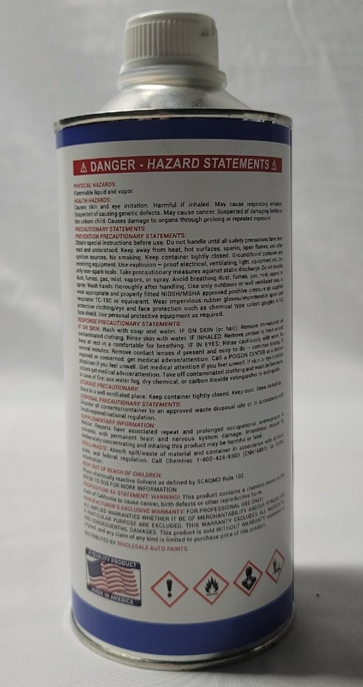 Urathane Fast Dry VUR ~ 800 100% Virgin Urethane Paint Reducer 1 - Quart Can