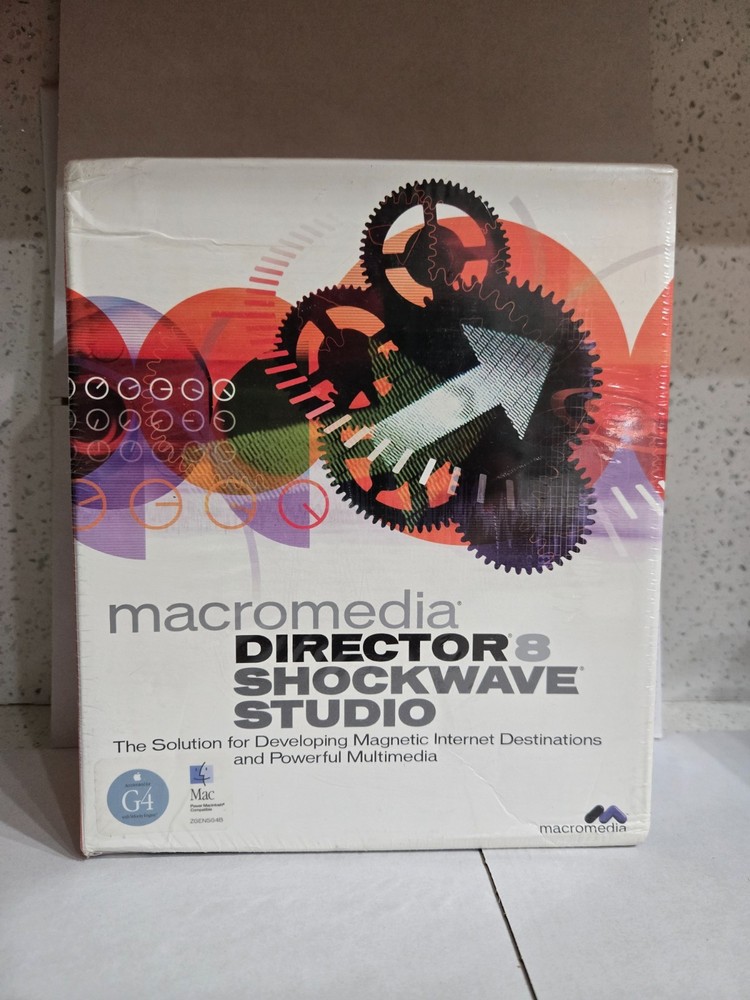 macromedia DIRECTOR 8 SHOCKWARE STUDIO_FULL VERSION_FOR WINDOWS & MAC