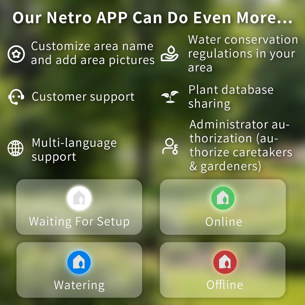 Smart Sprinkler Controller 12 Zones Sprinkler Timer App-Based Irrigation Control