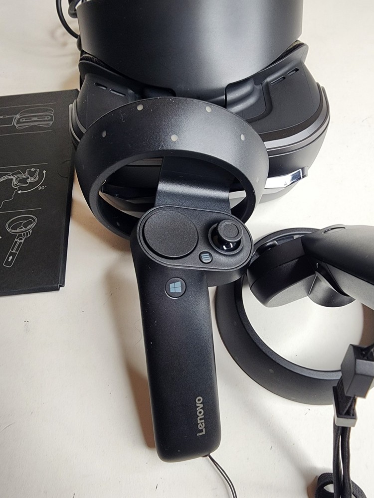 Lenovo Explorer Headset VR Set W/ Controllers Windows Mixed Reality Tested Works