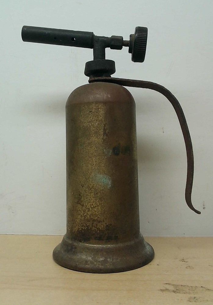 Vintage Brass Small Alcohol Burner Torch Unbranded Steampunk Untested