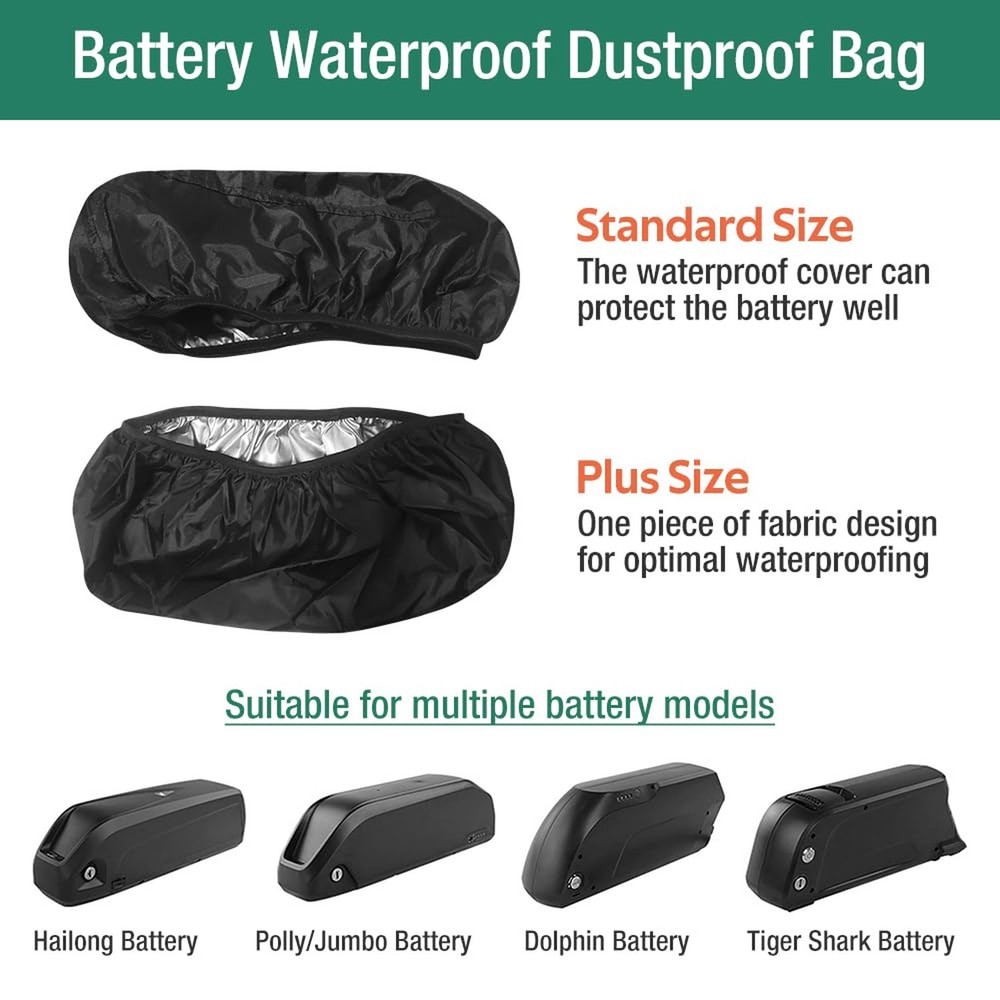 2Pack Waterproof Battery Bag for Rectangular Batteries