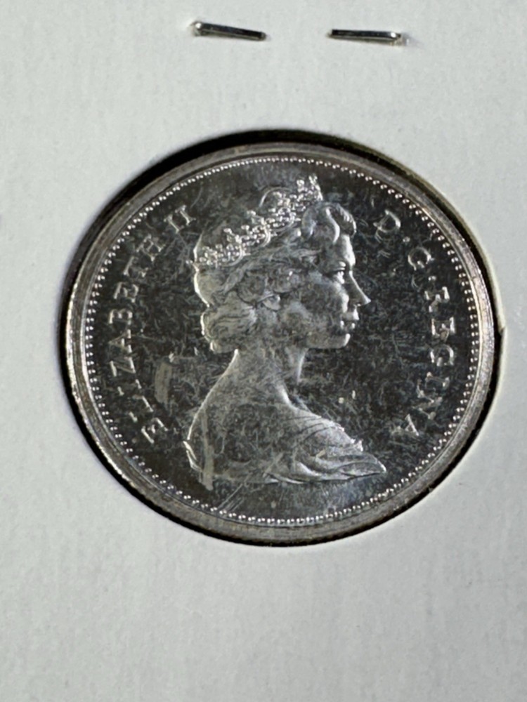 1965 Canada 25 Cents Silver Coin