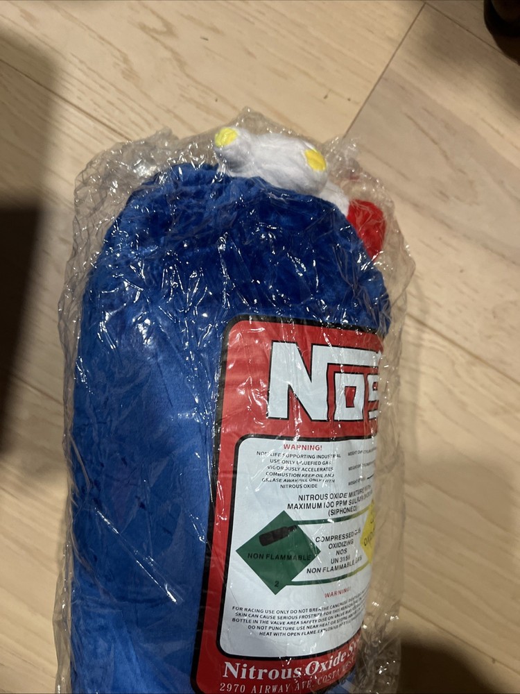 NOS Nitrous Oxide Systems Plush Pillow Great Gift Man Cave Accessory