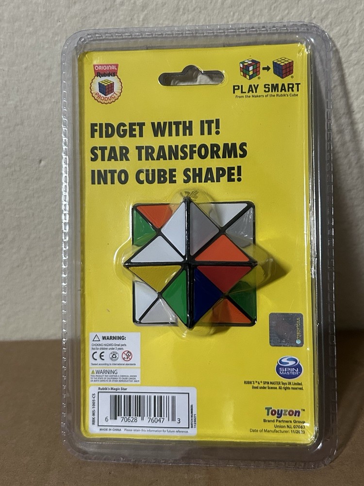 Rubiks Cube Magic Star Puzzle Solving Mind Game Brain Teaser Toy New