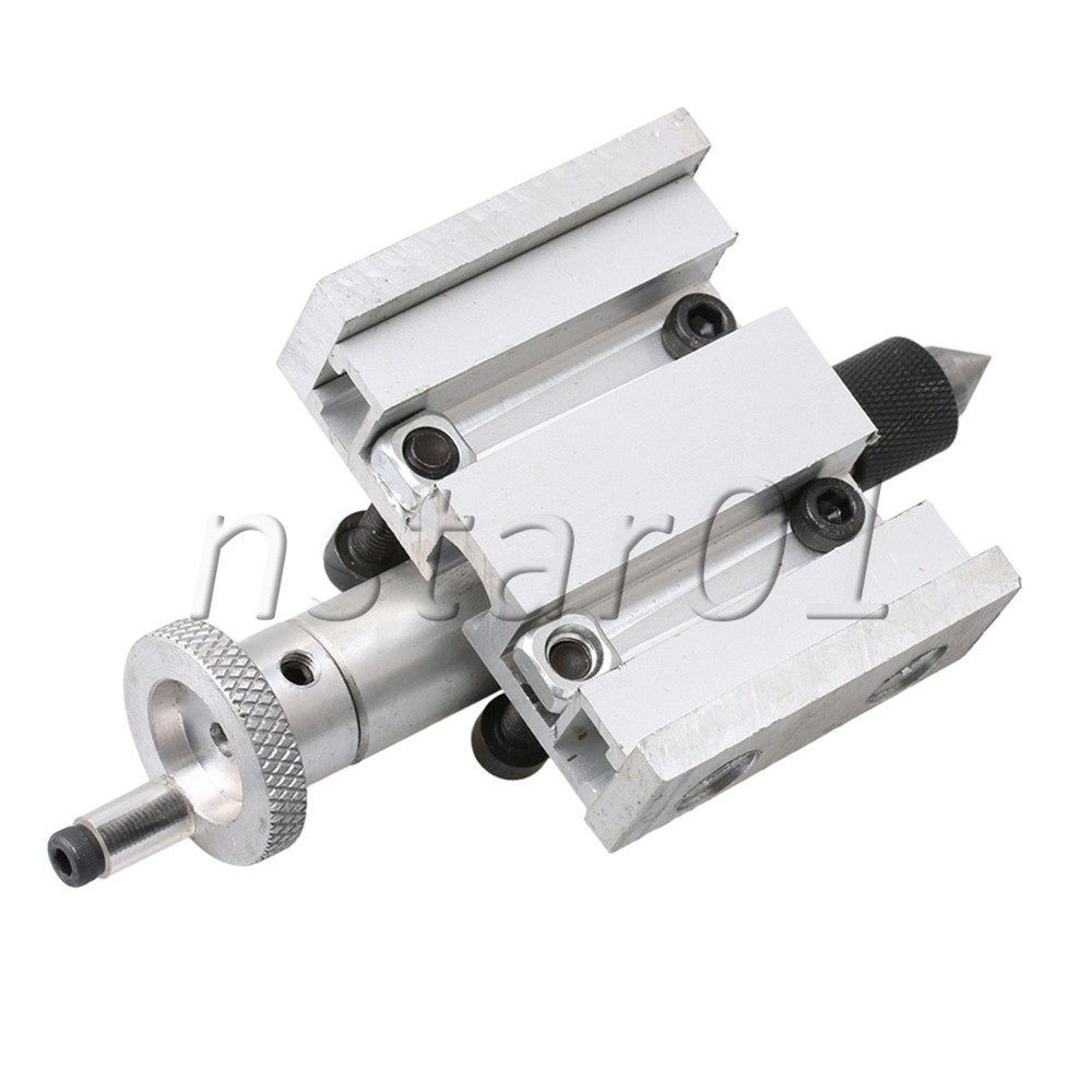 3x Lathe Machine Adjustable Tailstock Inrial Puncher Silver