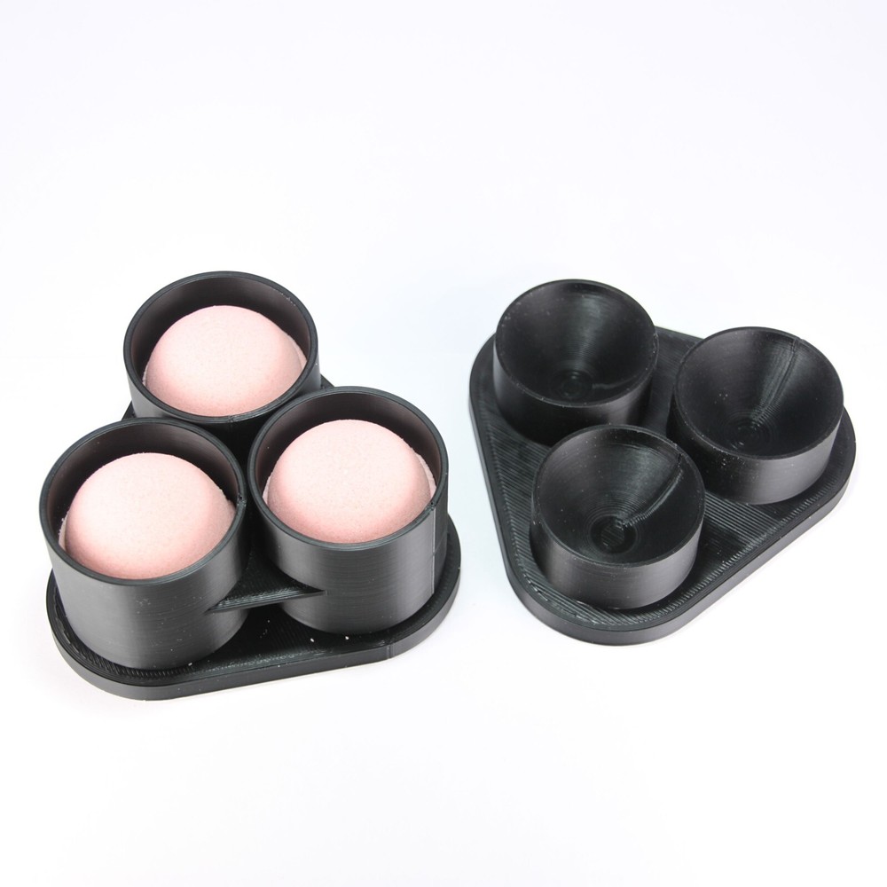 3 X SPHERE Bath Bomb Mold, DIY original BathBombs Set 3D Printed Kit