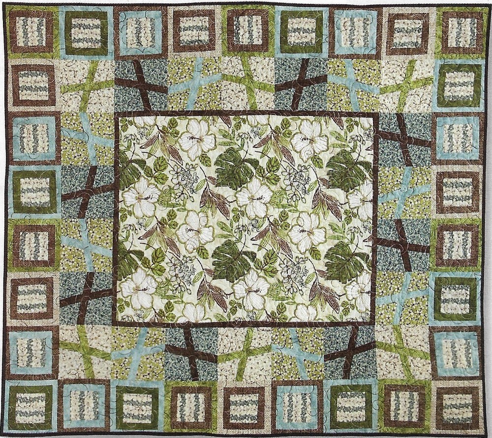 Tropical Twist Wall Quilt quilting pattern instructions