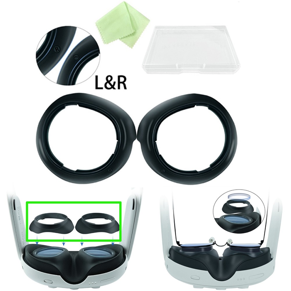 For Quest 3 VR Glasses Lens Myopia Protector Frame Cover Accessories