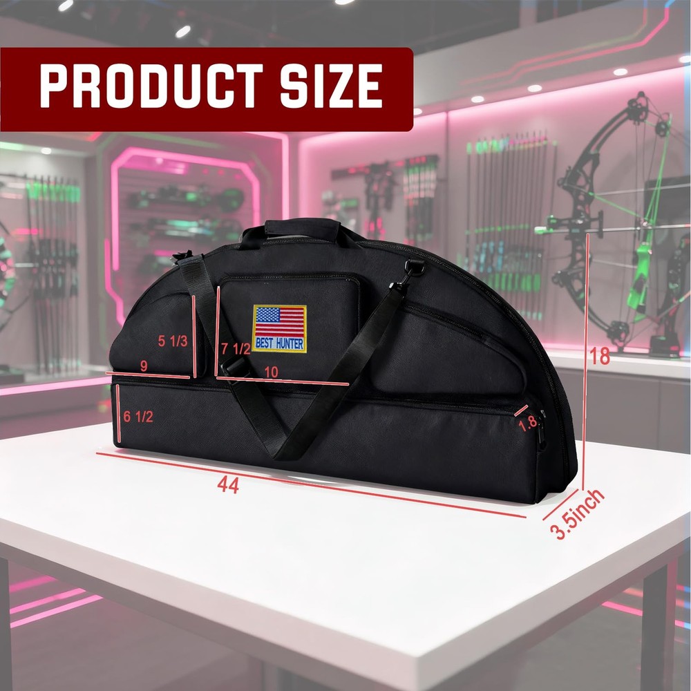 Compound Bow Case - Waterproof Lightweight Soft Padded Bow Case, 3 Multipurpo...