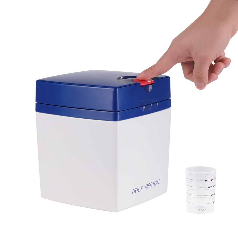 Dental Alginate Mixer Impression Materials Moisture Proof Box Plastic Container