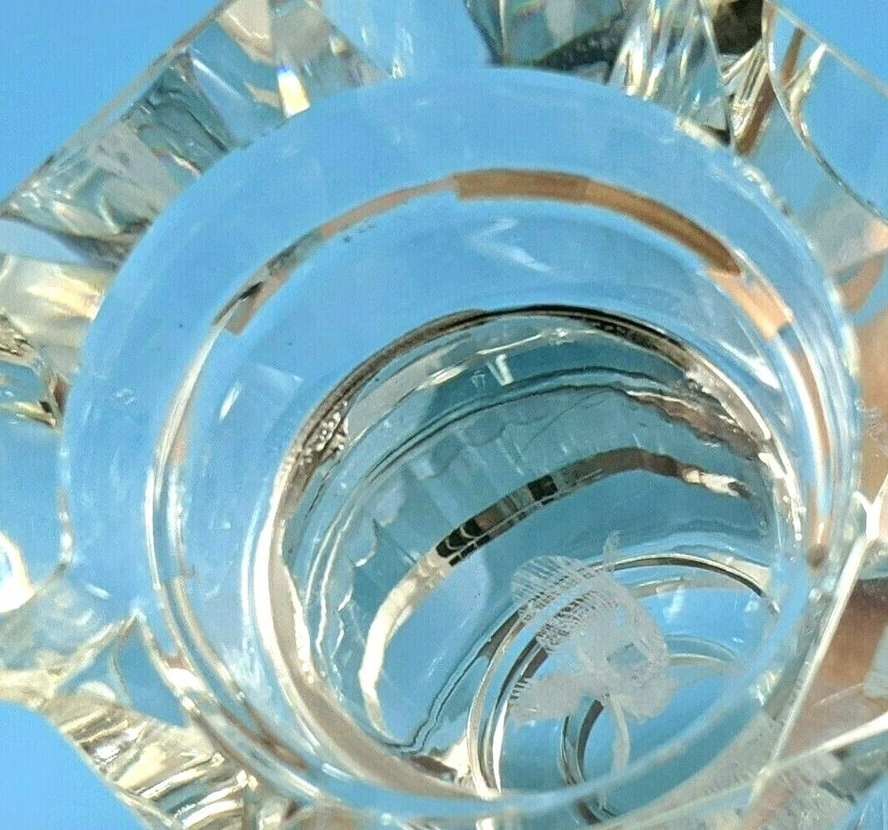 Cut Crystal Laser Angel Candle Holder Light Up Base