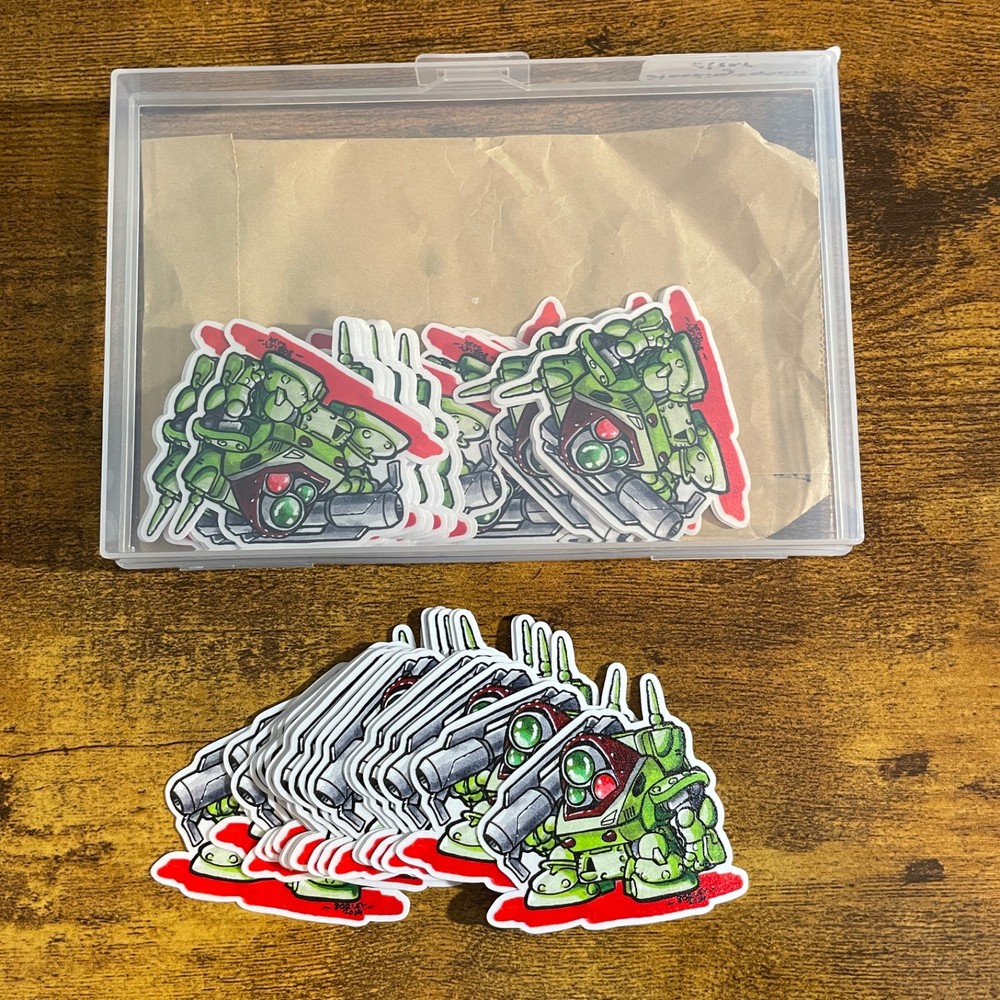 SD Standing Tortoise clear vinyl sticker