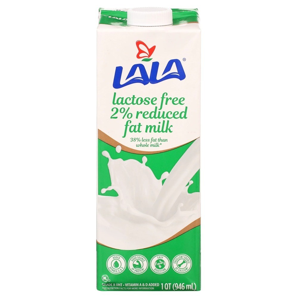(4 pack) Ultra-Pasteurized Lactose Free Reduced Fat Milk, 32-oz