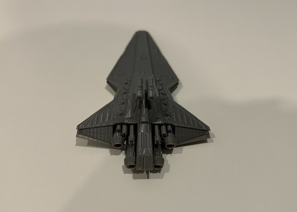 3D Printed Star Wars Venator Class Star Destroyer - Grey