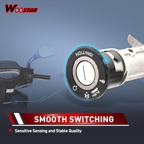 4 Wire Ignition Key Switch Assembly Replacement for GY6 49cc 50cc 60cc 72cc