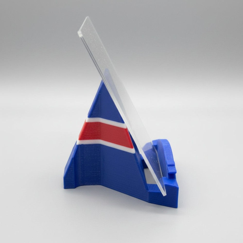 3D Printed Bills Mafia Card Stand - Blue/Red