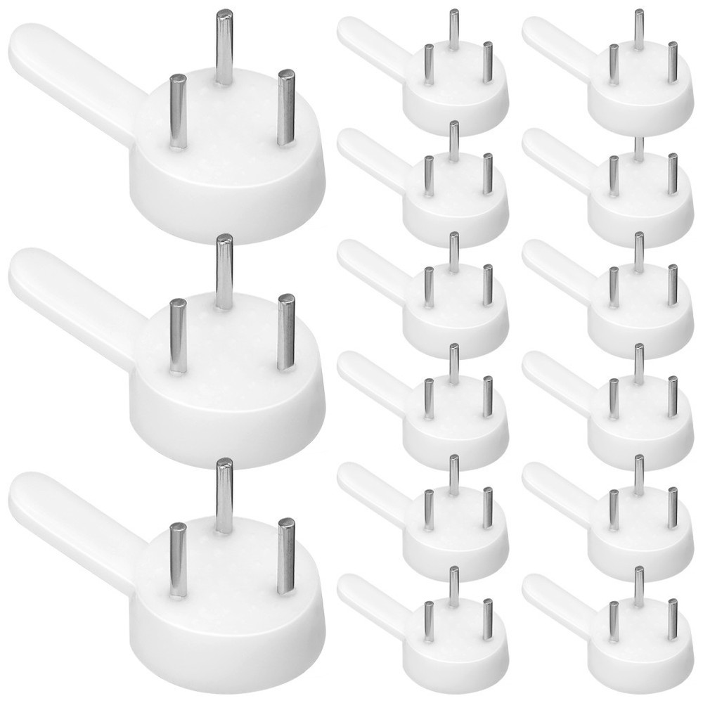 100 Pcs Plastic Iron Frame Hooks Painting Photo Frame Hooks Seamless Wall Nails