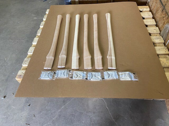 28" Straight Single Bit Axe  Hickory Replacement Handle ( 6 handles)
