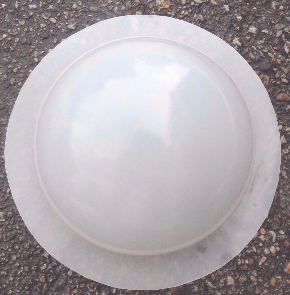 Poly plastic mold half sphere APX.8" W concrete plaster resin mould unbreakable