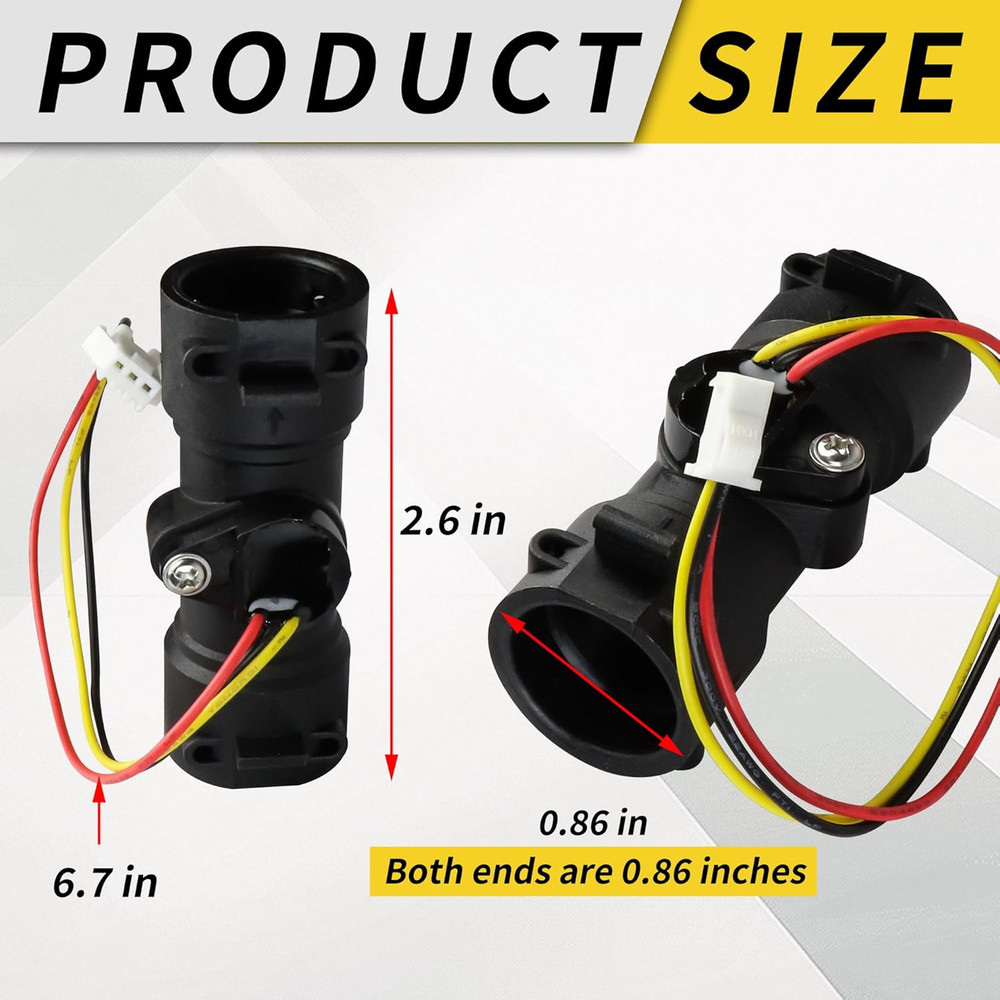 Water Flow Sensor Replacement for Gas Tankless Water Heater and CAMPLUX Ranei...