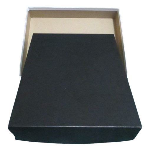 Matte Black Gift Box 10.25"x8"x1.75"h Solid Cardboard Display Packaging