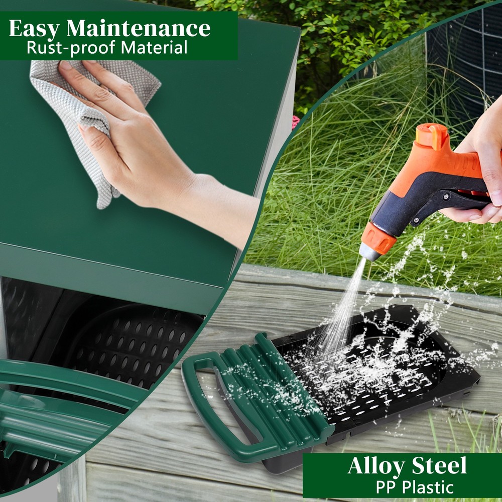 Single Compartment Roll Out Chicken Nesting Box with Plastic Basket Egg Nest Box