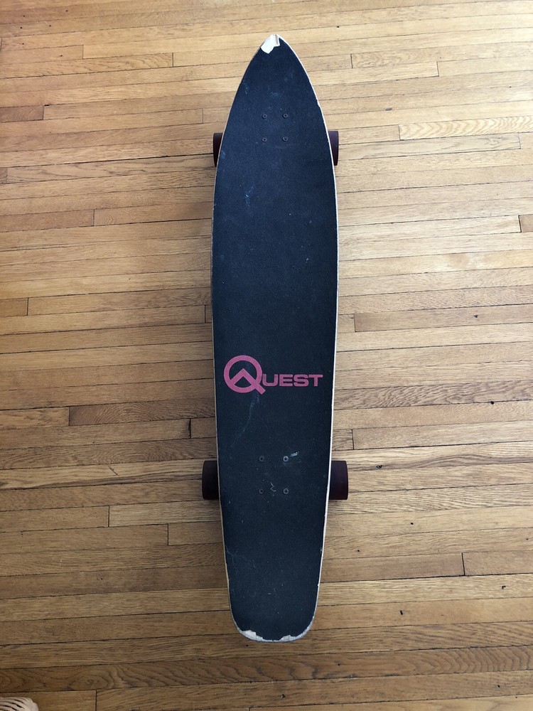 Quest Boards Wood Grain Design Underside 44” LONGBOARD SKATEBOARD