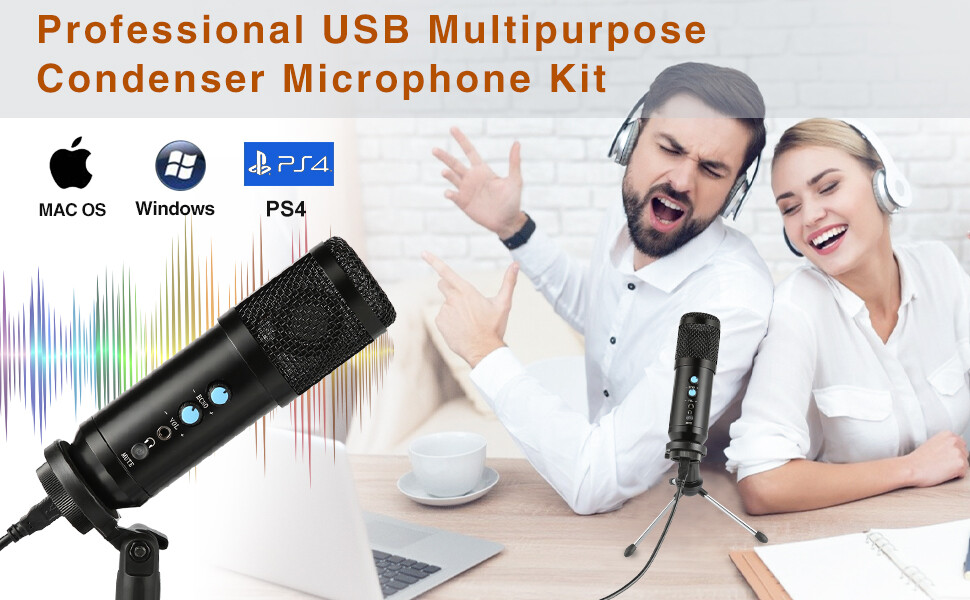 InnooTech PC USB Condenser Microphone Kit Pro home studio mic missing sponge cvr