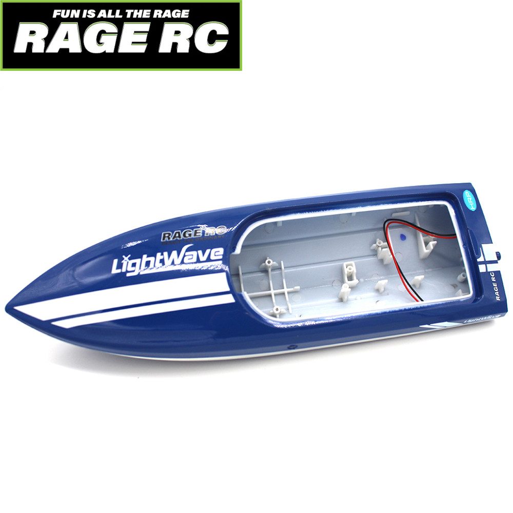 Rage RC RGRB1160 Replacement Hull Blue Lightwave RC Deep Vee Micro Boat Part