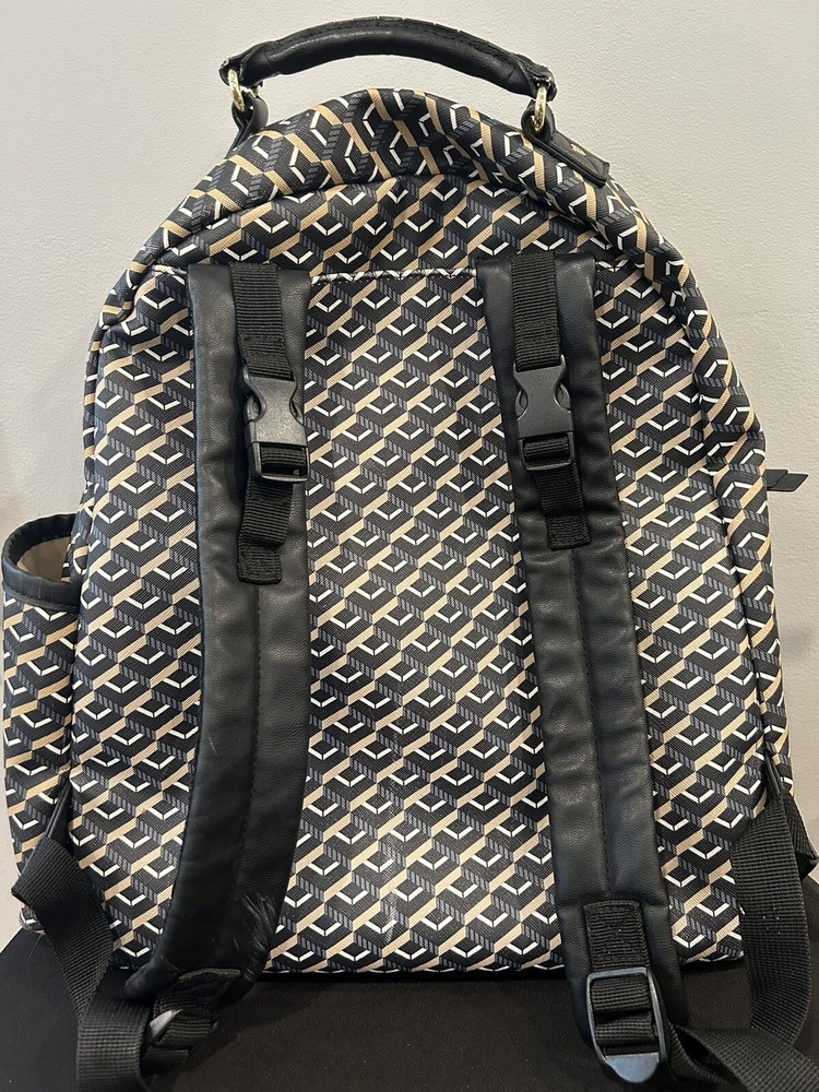 Skip Hop Deco Saffiano Diaper Backpack Black