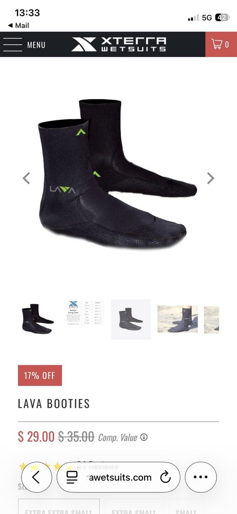 Xterra Lava Socks Xs