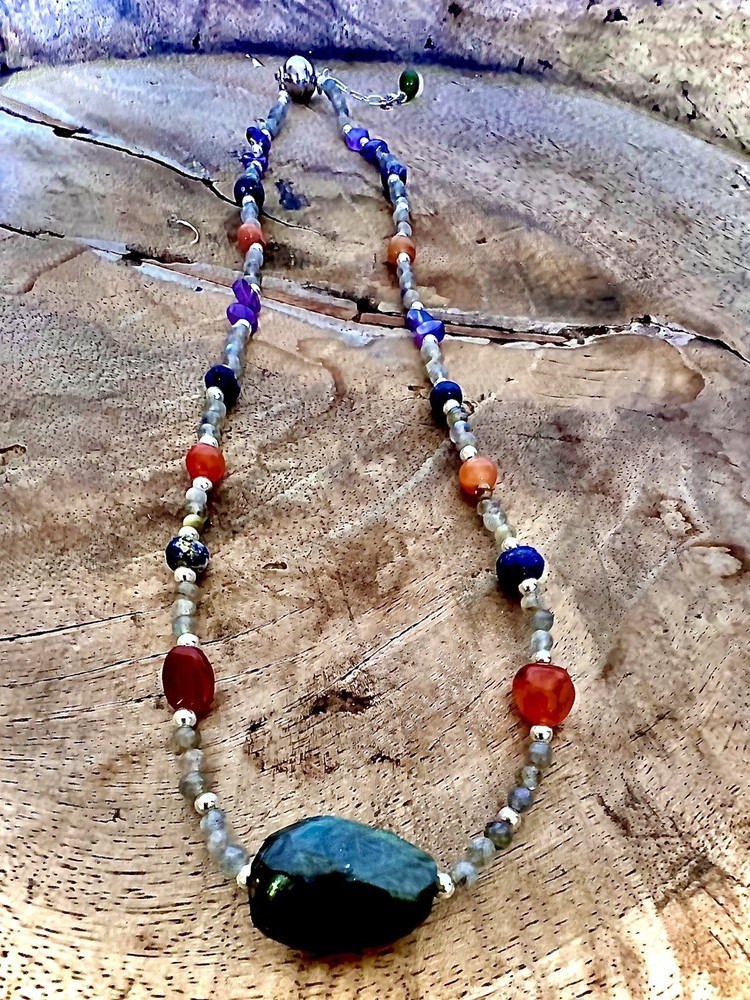 Hand made crystal necklace