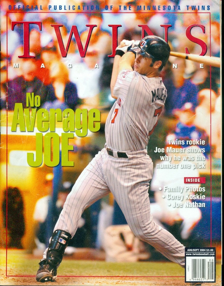 2004 Minnesota Twins Program: Joe Mauer on Cover