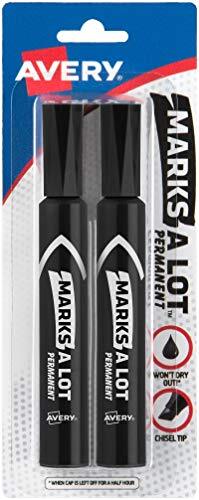 Black Marks-A-Lot Permanent Marker 2 Count