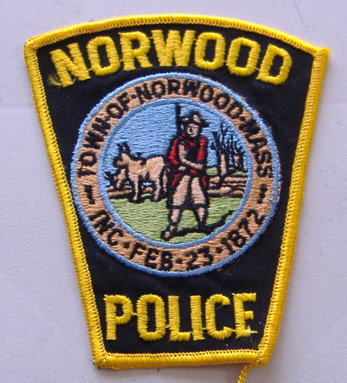 NORWOOD   MASSACHUSETTS   POLICE FABRIC   PATCH
