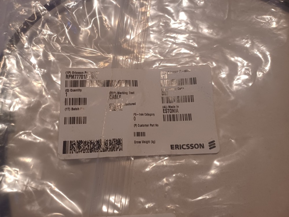 Ericsson RPM77701/01600 Signal Cable