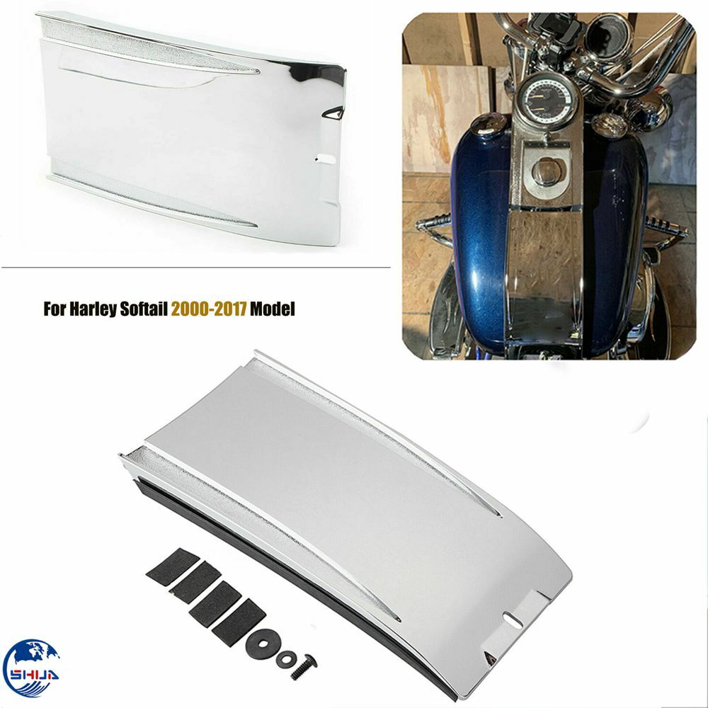 CHROME LOWER DASH TANK PANEL FIT FOR HARLEY SOFTAIL FXST FLST 2000-2017 US STOCK