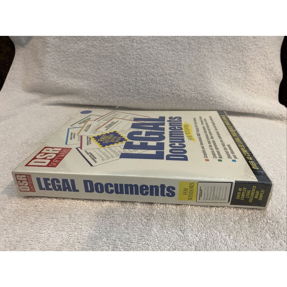 Digital System Research DSR Legal Documents For Windows 95 Software - NOS - PC