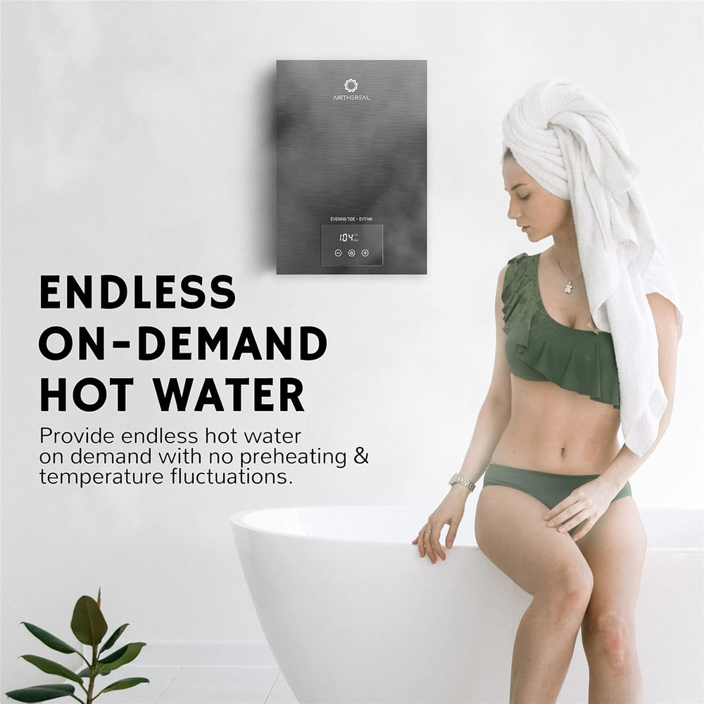 Airthereal Electric Tankless Water Heater 14Kw, 240Volts - Endless On-Demand Hot