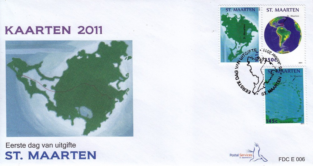 Sint Maarten Issue FDC 2011 (6) Map