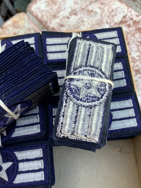 Complete Box Experimental USAF Chevron's 100 sets US Air Force