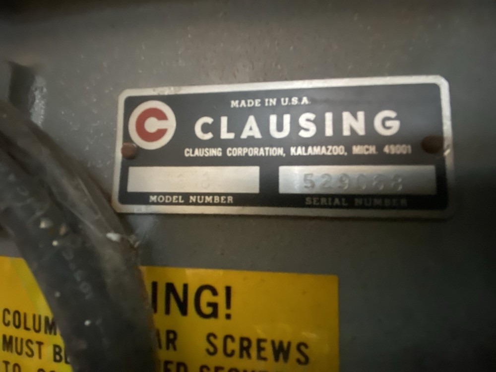 Vintage Clausing Drill Press, Model 1638