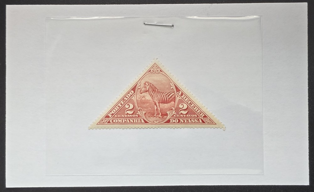 Nyassa - 1911 Scott J3 Zebra 2 Centavos Triangular Postage Due - Stamp