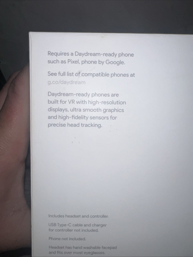 Google Daydream View VR Headset - Slate New In Box!!