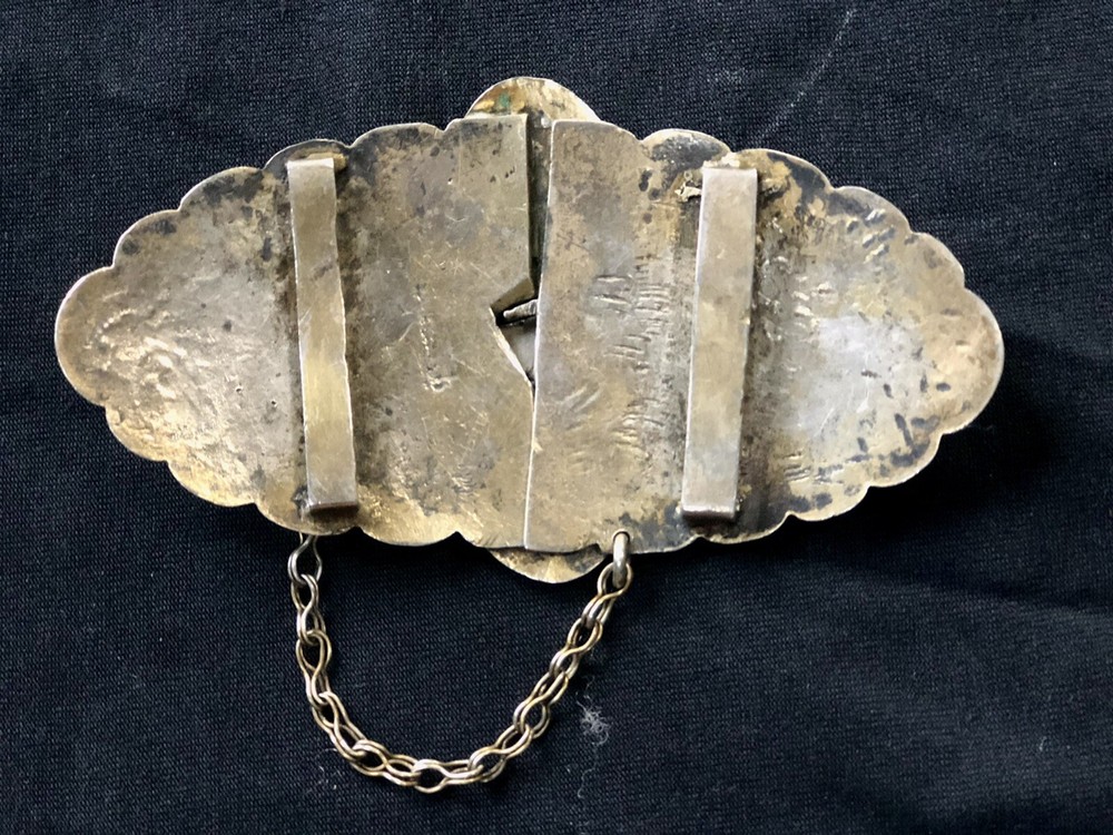 Exquisite Russian Niello/Silver Gilt Buckle