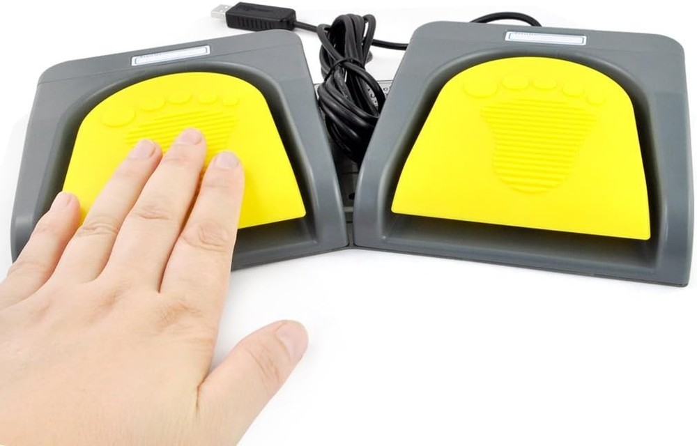 Multi-Functional USB Foot Switch for Games & Professional Use- Aluminum Design