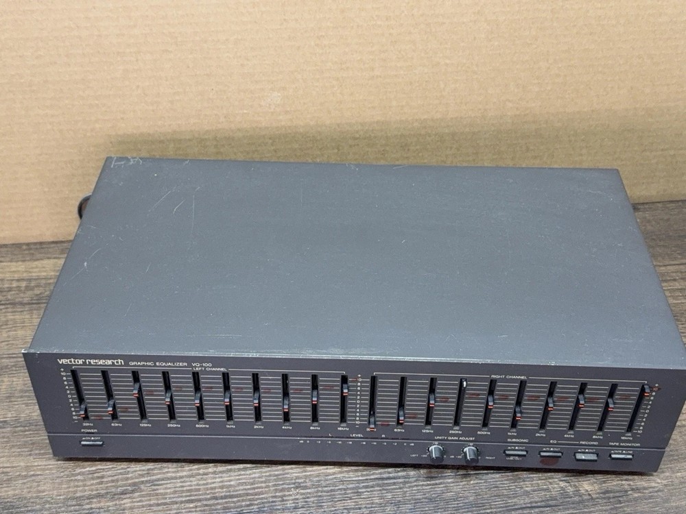 Vintage Vector Research VQ-100 Graphic Equalizer *Tested, Working*